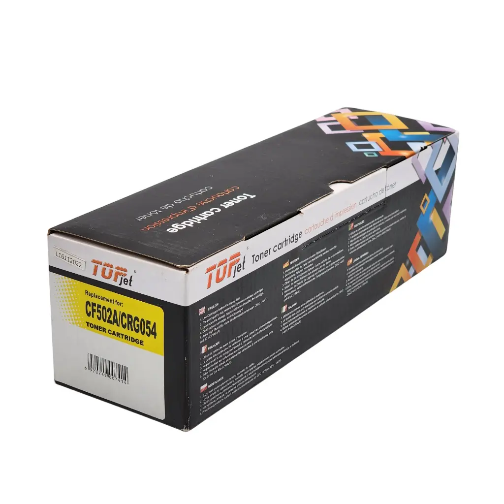 CARTUCHO DE TONER HP CF503A 202A PRO M254 M281 CANON LBP620 622 MF640 MF642 MF644 AMARILLO TOPJET