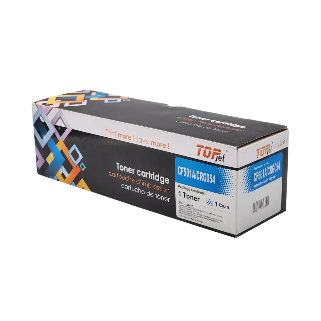 CARTUCHO DE TONER HP CF503A 202A PRO M254 M281 CANON LBP620 622 MF640 MF642 MF644 CIAN TOPJET