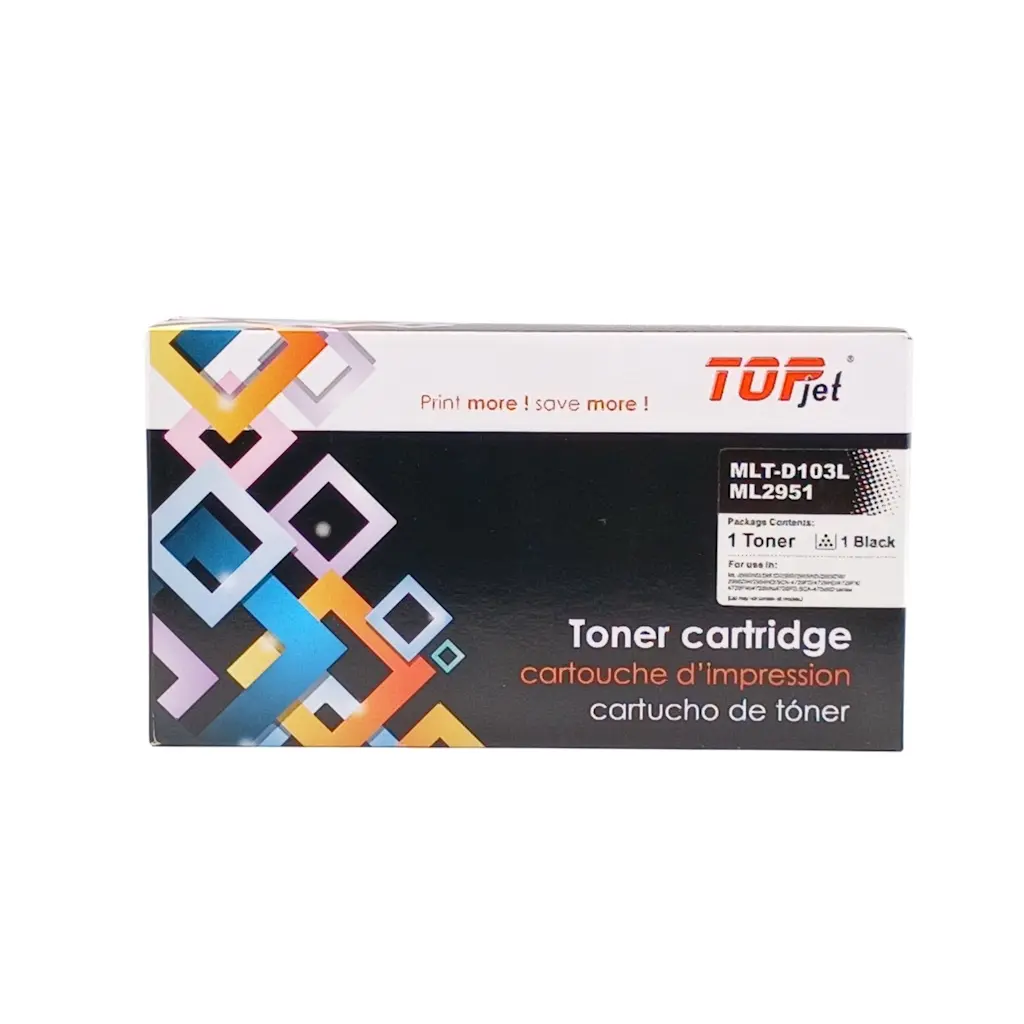 CARTUCHO DE TONER SAMSUNG MLT-D103L ML2951 2965 2950 Scx4729 TOPJET
