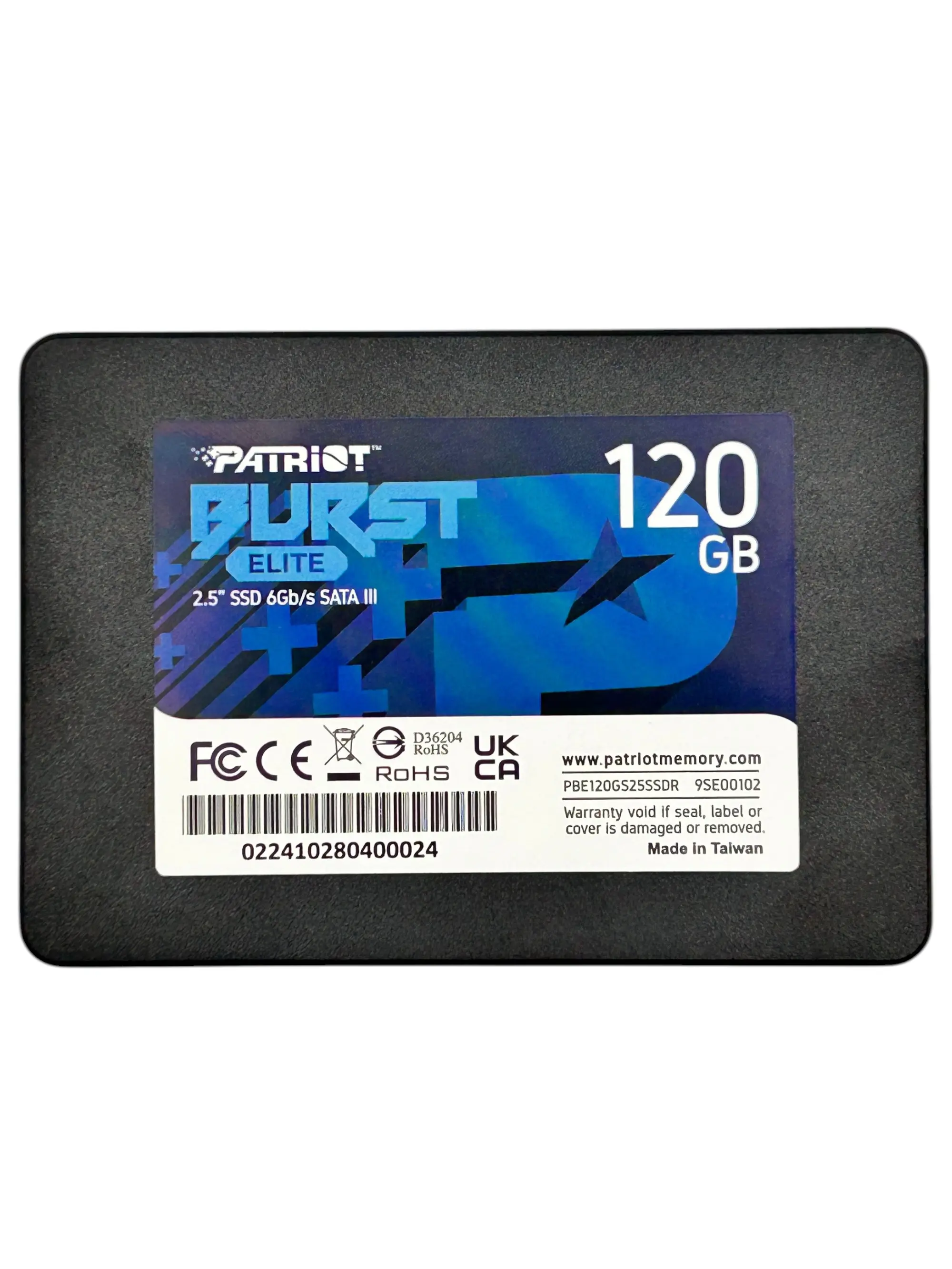 DISCO DURO EXTERNO 120GB PATRIOT BURST ELITE SATA III SSD 2.5