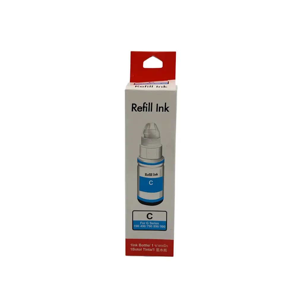 TINTA CIAN CANON GI-190 GI-490 GI-790 GI-890 GI-990 G1800 G2800 G3800 G1000 G2000 G1100 G2900 G3900 100ML GENERIC