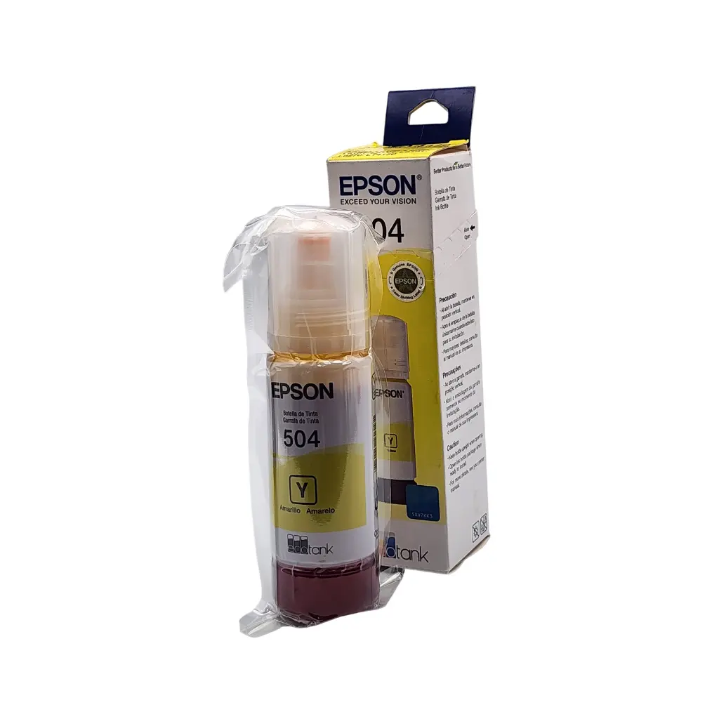 TINTA EPSON T504 L4150 L4160 L6161 L6171 L611 AMARILLO 70ML ORIGINAL