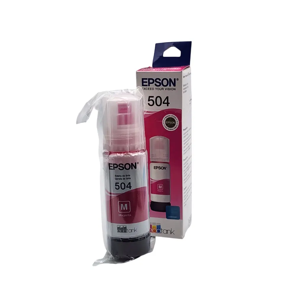 TINTA EPSON T504 MAGENTA L4150 L4160 L6161 L6171 L611 70ML ORIGINAL