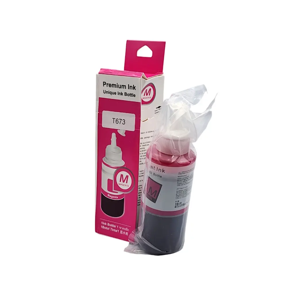 TINTA EPSON T673 L800 L805 L810 L850 PREMIUN INK MAGENTA 100ML