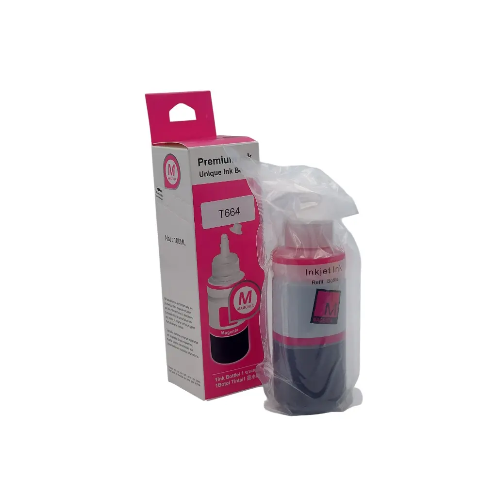 TINTA PREMIUN INK MAGENTA EPSON T664 L110 L120 L121 L200 L210 L220 L300 L310 L350 L355 L365 L375 L380 ET2500 100ML