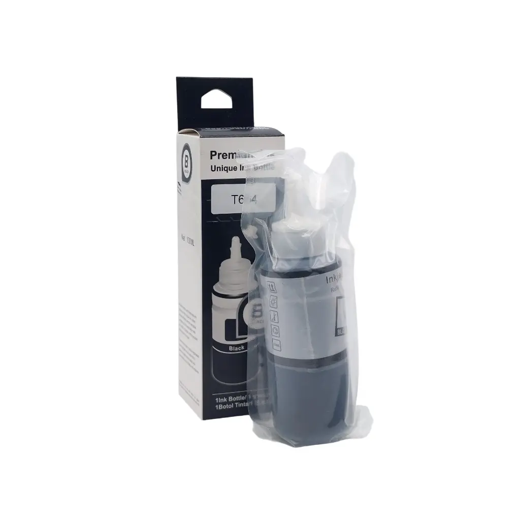 TINTA PREMIUN INK NEGRO EPSON T664 L110 L120 L121 L200 L210 L220 L300 L310 L350 L355 L365 L375 L380 ET2500 100ML