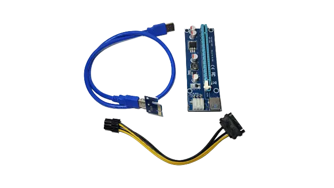 [US0066] ADAPTADOR DE TARJETA VERTICAL RISER USB 3.0 PCI-E MINERO (REFURBISHED)