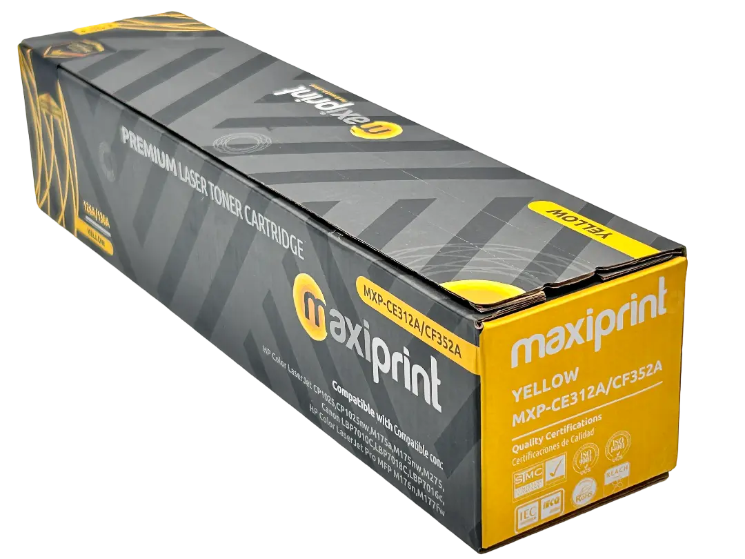 [CA0038] CARTUCHO DE TONER AMARILLO HP 126A 130A CE312A CF352A PRO M175 176 177 275 CP1025 CANON LBP7010 7016 7018