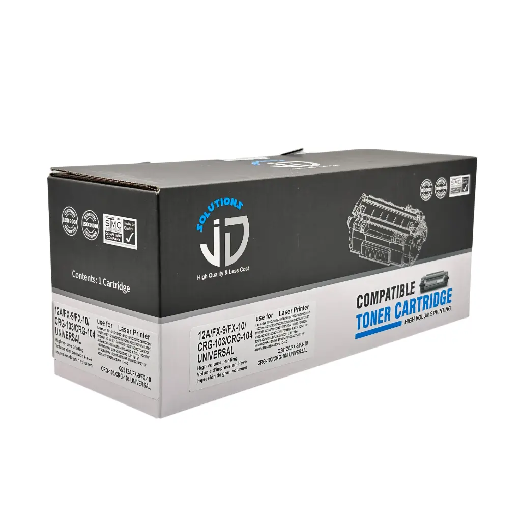 [CA0371] CARTUCHO DE TONER 12A FX104 FX9 HP 1010 1012 1015 1018 1020 1022 3015 3020 3030 3050 3052 3055 M1319F CANON 4100 JD 