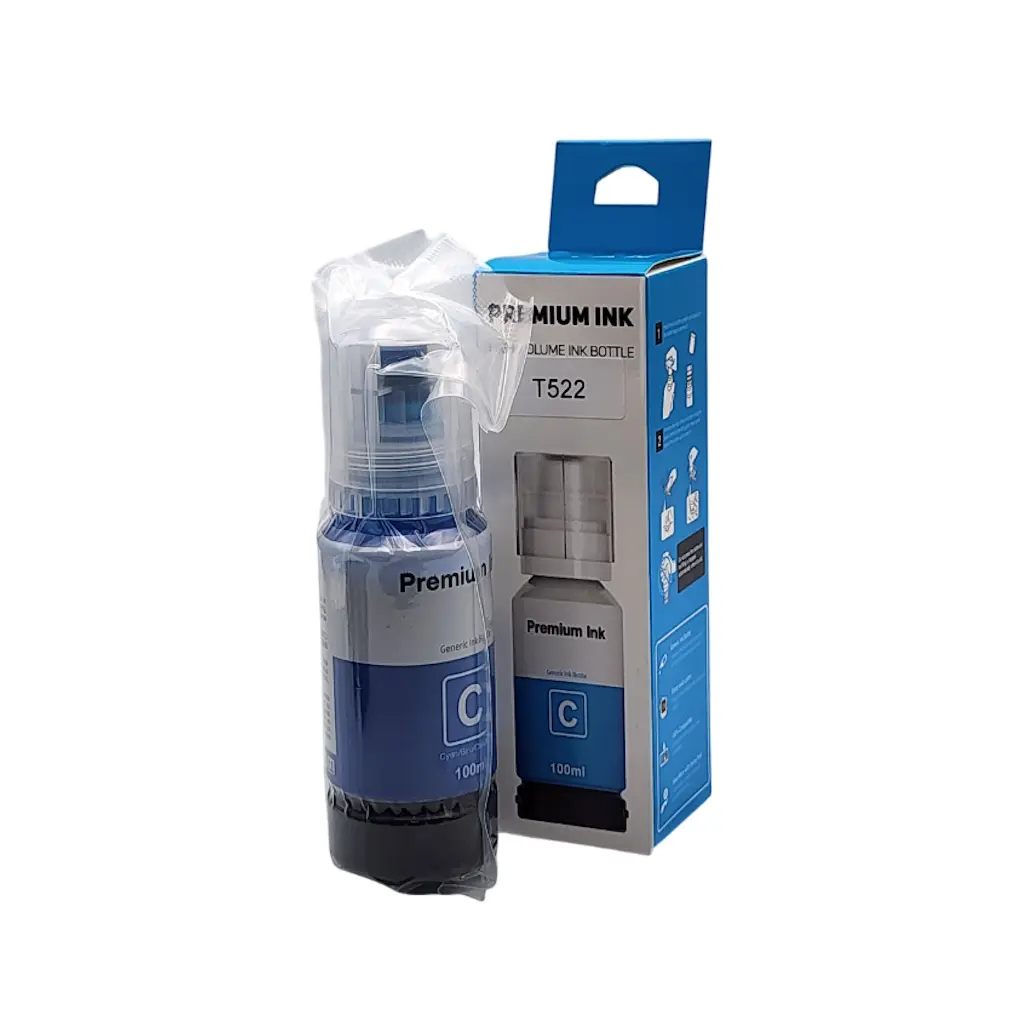 [TI0029] TINTA EPSON CIAN T522 ET-2720 ET-2800 ET-2803 ET-4800 ET-4700 PREMIUN INK 100ML