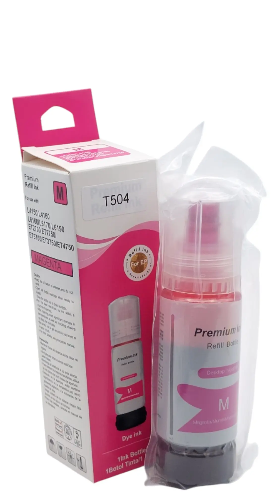 [TI0026] TINTA EPSON MAGENTA T504 L4150 L4160 L6161 L6171 L6191 PREMIUN INK 70ML