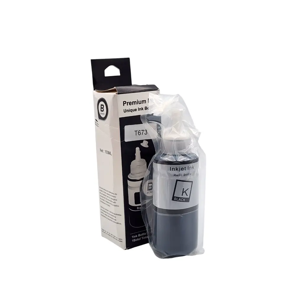 [TI0041] TINTA EPSON T673 L800 L805 L810 L850 PREMIUN INK NEGRO 100ML