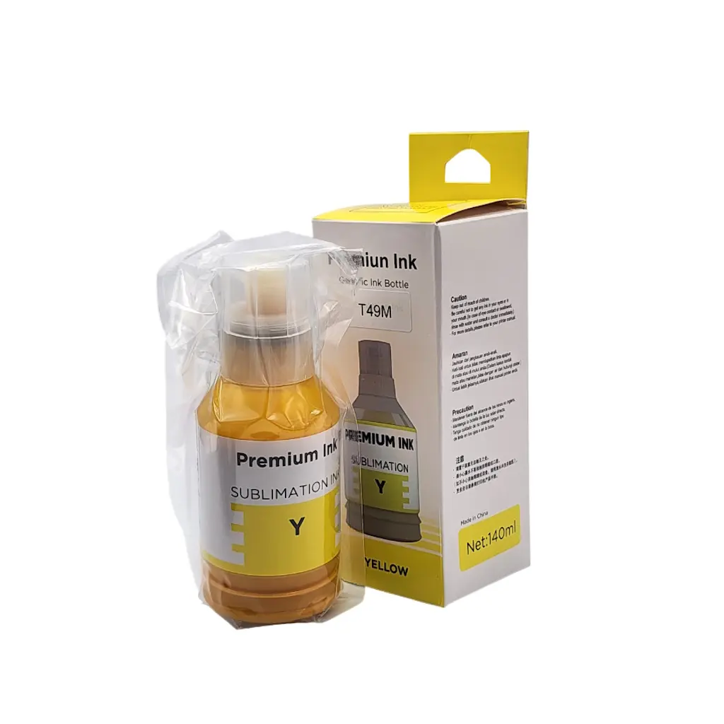[TI0035] TINTA PREMIUN INK AMARILLO EPSON SUBLIMACION T49M ET-8500 ET-8550 F170 F570 F571 140ML