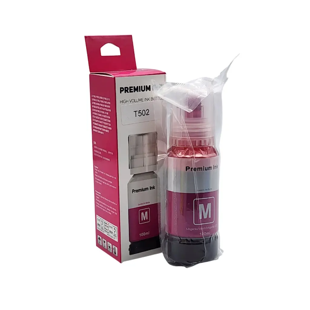 [TI0038] TINTA PREMIUN INK MAGENTA EPSON T502 ET2700 2750 3700 3750 4750 4760 3760 3710 ST2000 3000 4000 100ML